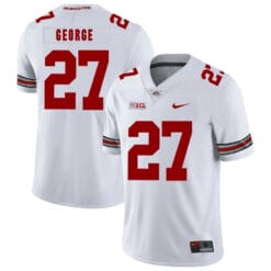 Ohio State Buckeyes #27 Eddie George Football Jersey White