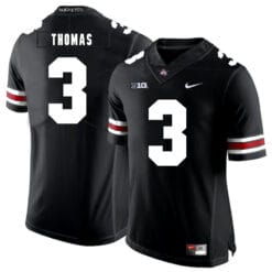 Ohio State Buckeyes #3 Michael Thomas Football Jersey Black