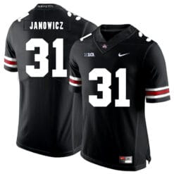 Ohio State Buckeyes #31 Vic Janowicz Football Jersey Black