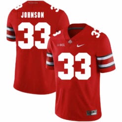 Ohio State Buckeyes #33 Pete Johnson Football Jersey Red