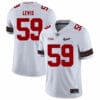 Ohio State Buckeyes #59 Tyquan Lewis Football Jersey Diamond White