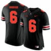 Ohio State Buckeyes #6 Sam Hubbard Football Jersey Black Shadow