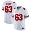 Ohio State Buckeyes #63 Michael Bennett IV Football Jersey White