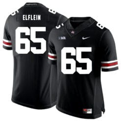 Ohio State Buckeyes #65 Pat Elflein Football Jersey Black