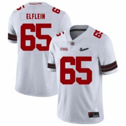 Ohio State Buckeyes #65 Pat Elflein Football Jersey Diamond White