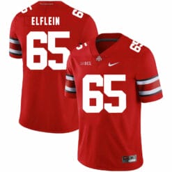 Ohio State Buckeyes #65 Pat Elflein Football Jersey Red