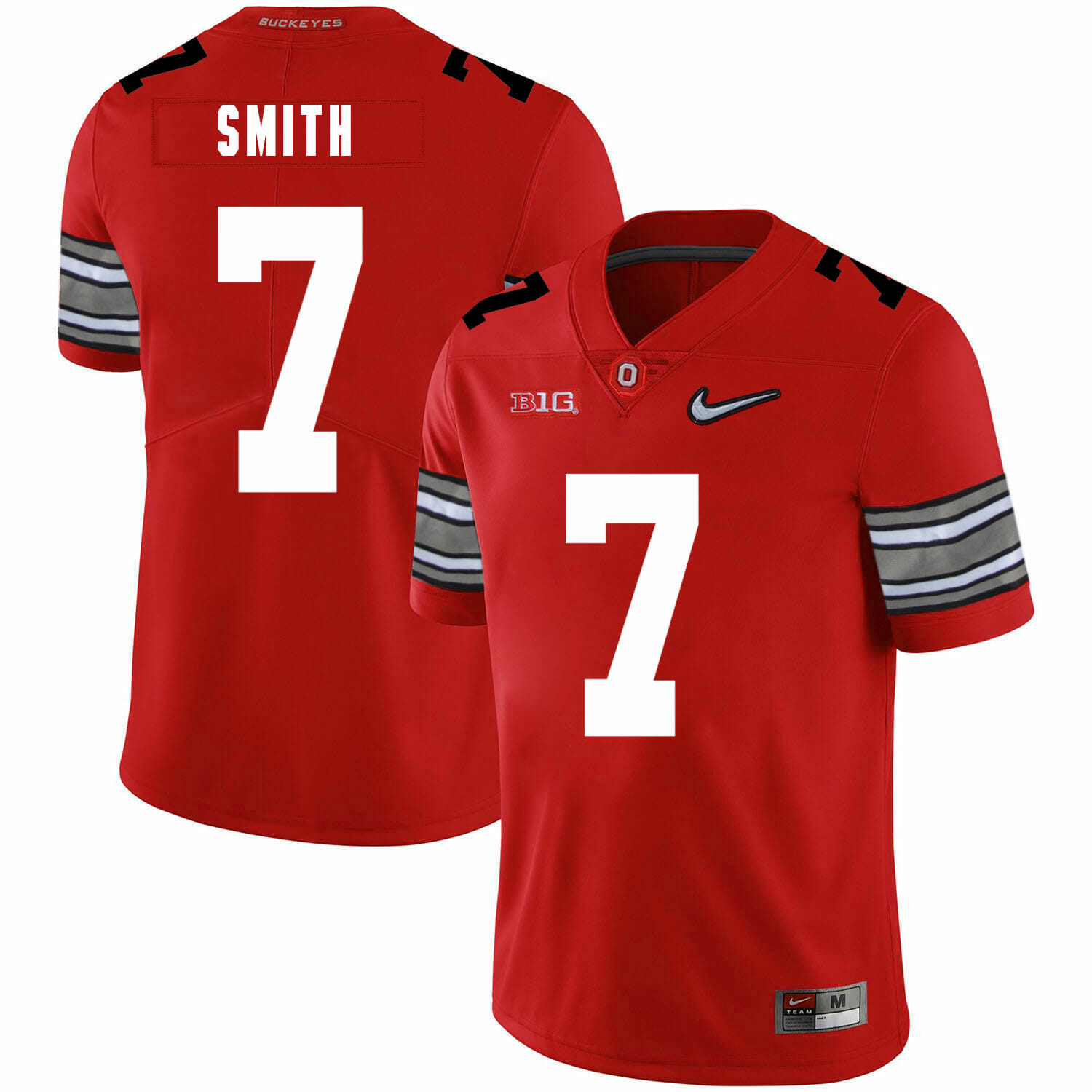 Ohio State Buckeyes #7 Rod Smith College Football Jersey Diamond Red