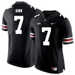 Ohio State Buckeyes #7 Ted Ginn Jr College Football Jersey Black