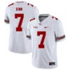 Ohio State Buckeyes #7 Ted Ginn Jr College Football Jersey White