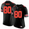 Ohio State Buckeyes #80 Noah Brown Football Jersey Black Shadow