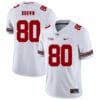 Ohio State Buckeyes #80 Noah Brown Football Jersey White