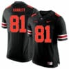 Ohio State Buckeyes #81 Nick Vannett Football Jersey Black Shadow