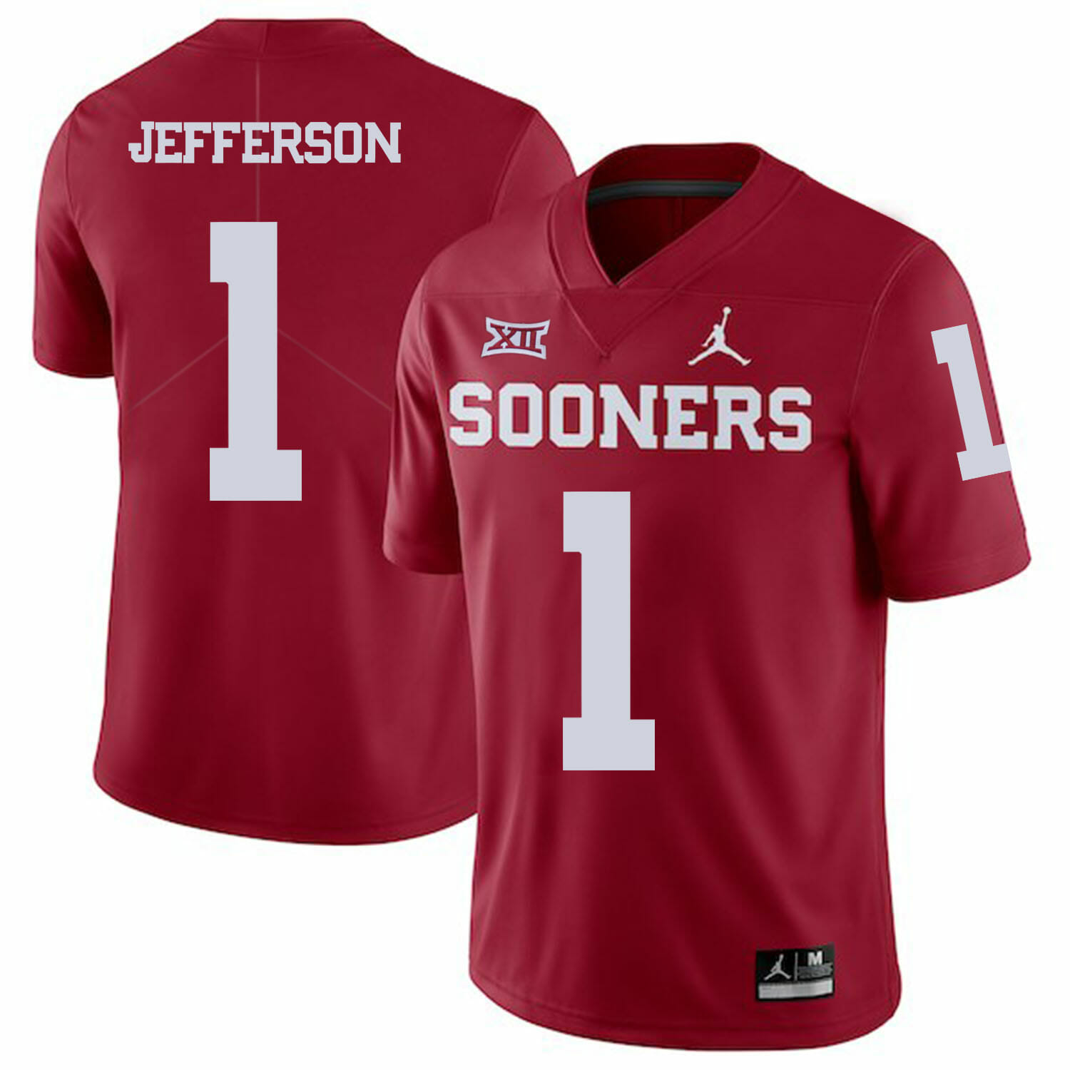 Oklahoma Sooners #1 Tony Jefferson Football Jersey Dark Red