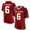 Oklahoma Sooners #6 Baker Mayfield Football Jersey Firewood Dark Red