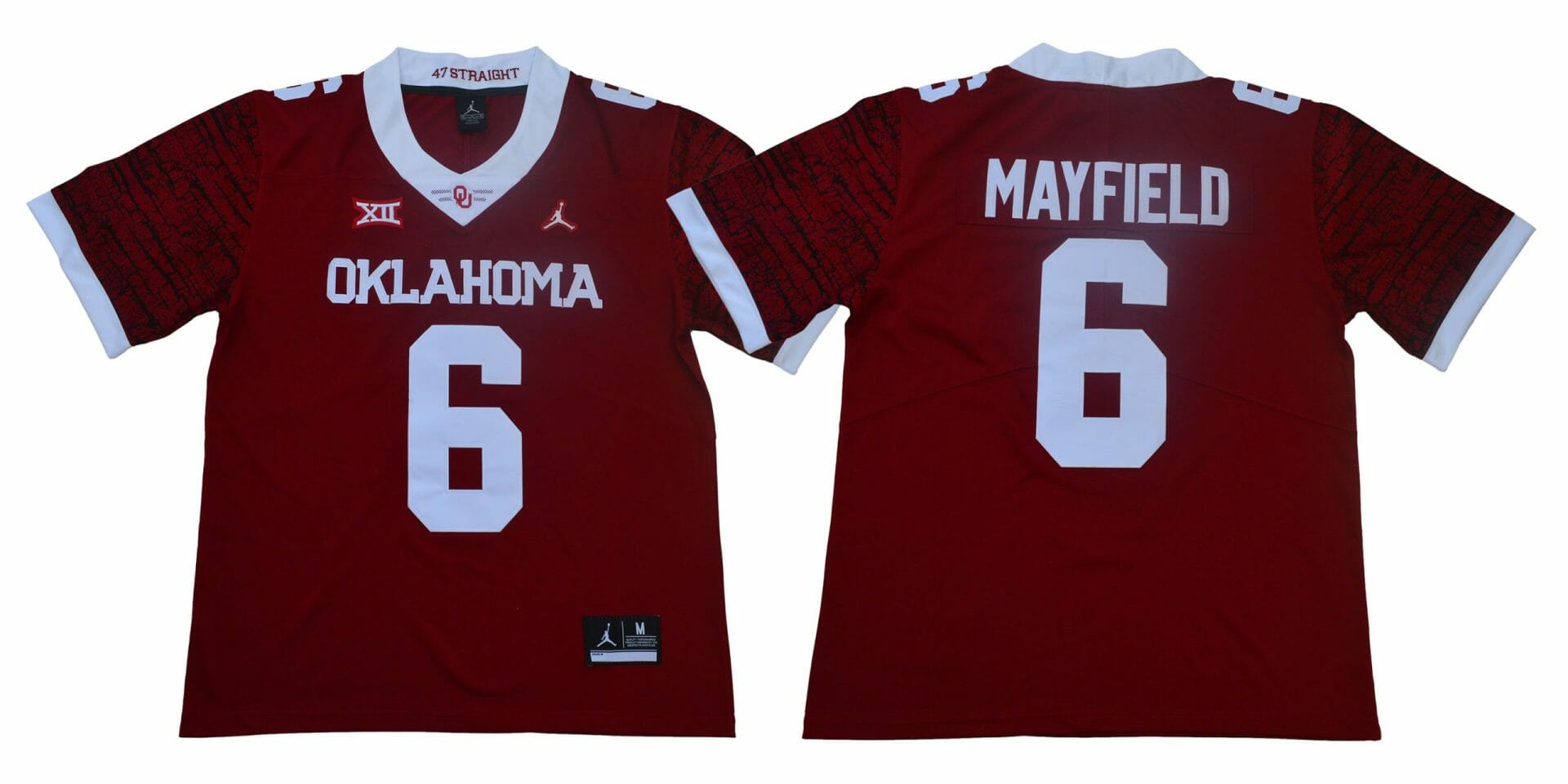 Oklahoma Sooners #6 Baker Mayfield Football Jersey Legendary Red