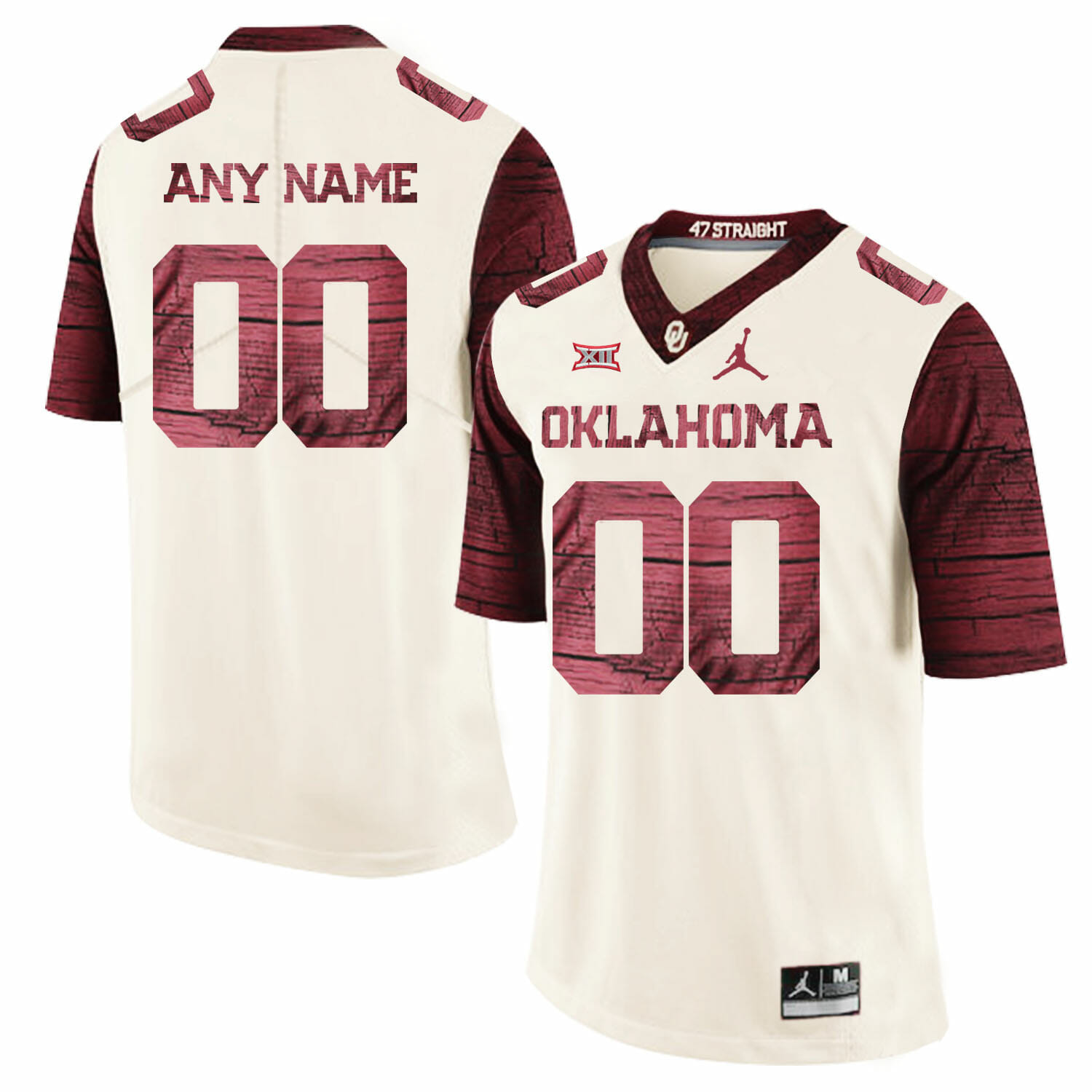 Oklahoma Sooners Custom Jersey Name and Number Football White