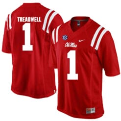 Ole Miss Rebels #1 Laquaon Treadwell NCAA Football Jersey Red