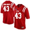Ole Miss Rebels #43 Detric Bing Dukes College Football Jersey Red