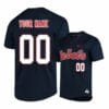 Ole Miss Rebels Black Custom Name and Number College Baseball Jersey