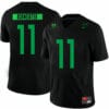 Oregon Ducks #11 Braxton Burmeister College Football Jersey Black