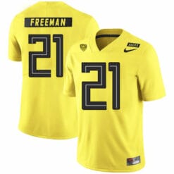 Oregon Ducks #21 Royce Freeman NCAA College Football Jersey Yellow