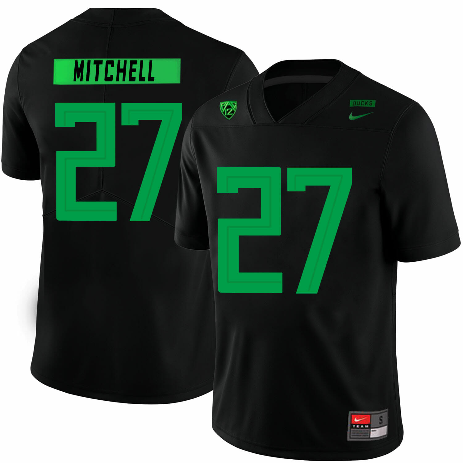 Oregon Ducks #27 Terrance Mitchell College Football Jersey Black