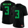 Oregon Ducks #3 Vernon Adams Jr NCAA College Football Jersey Black