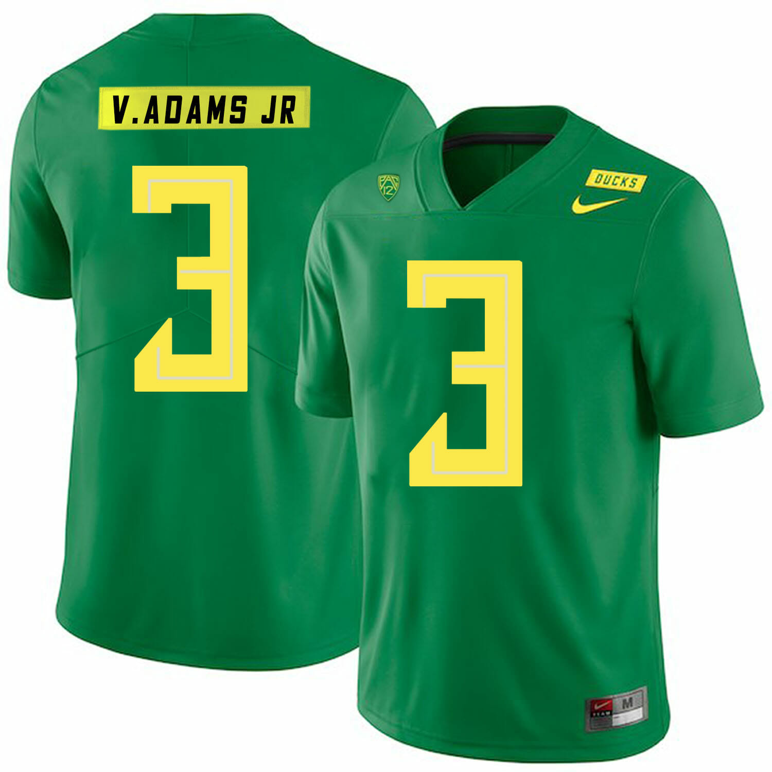 Oregon Ducks #3 Vernon Adams Jr NCAA College Football Jersey Green