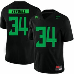 Oregon Ducks #34 CJ Verdell College Football Jersey Black
