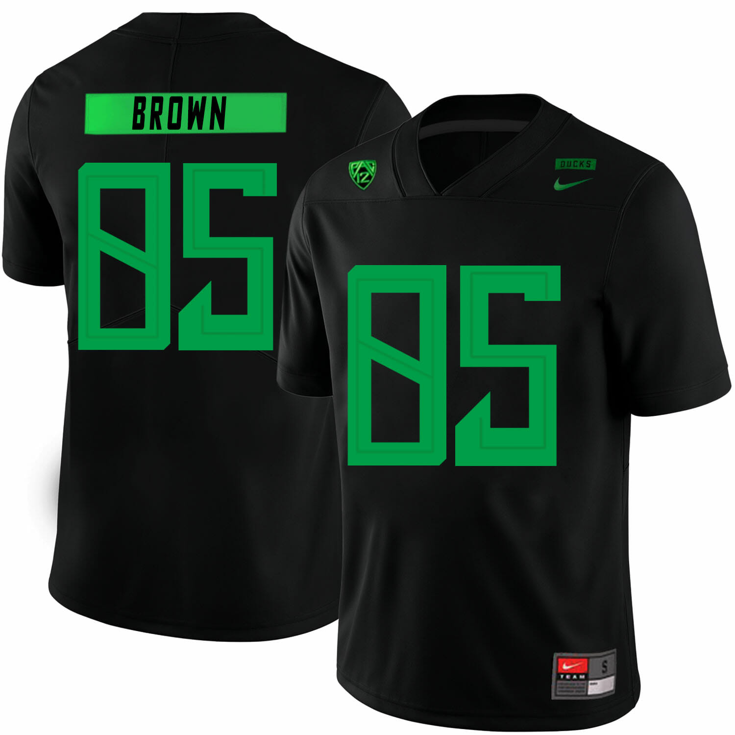 Oregon Ducks #85 Pharaoh Brown NCAA College Football Jersey Black
