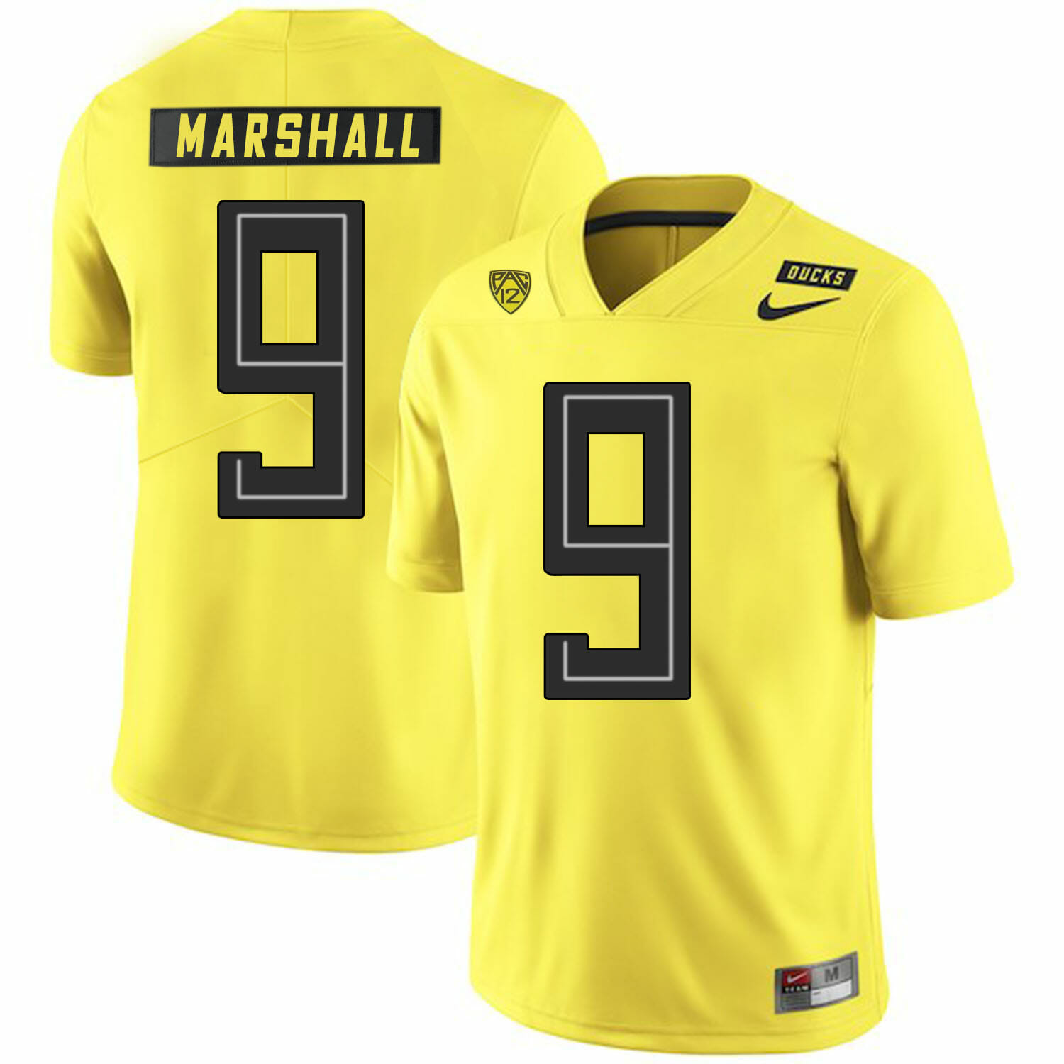 Oregon Ducks #9 Byron Marshall NCAA College Football Jersey Yellow