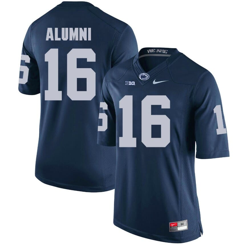 Penn State Nittany Lions Alumni Jersey #16 Football NCAA Jerseys Dark Blue