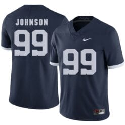 Penn State Nittany Lions Austin Johnson Jersey #99 Football NCAA Jerseys Dark Blue