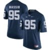 Penn State Nittany Lions Carl Nassib Jersey #95 Football NCAA Jerseys Blue