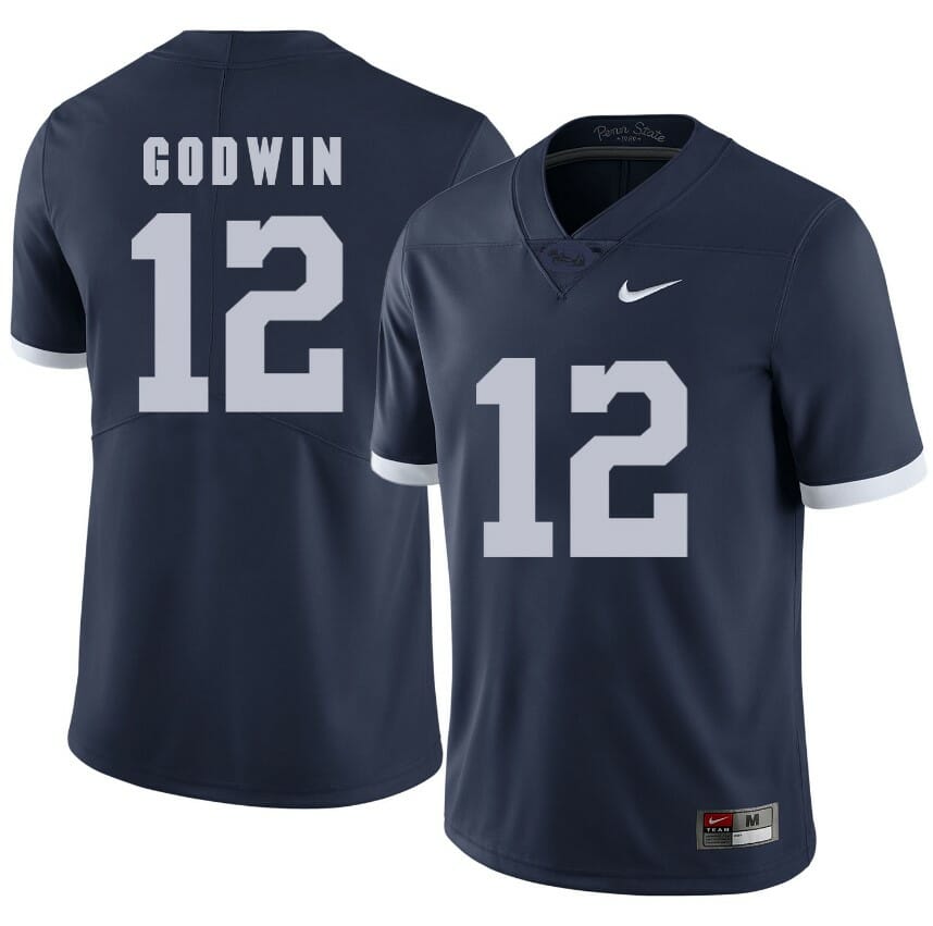 Penn State Nittany Lions Chris Godwin Jersey #12 Football NCAA Jerseys Dark Blue
