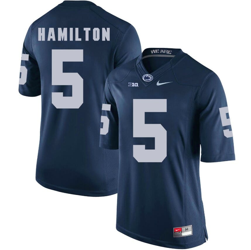 Penn State Nittany Lions DaeSean Hamilton Jersey #5 Football NCAA Jerseys Blue