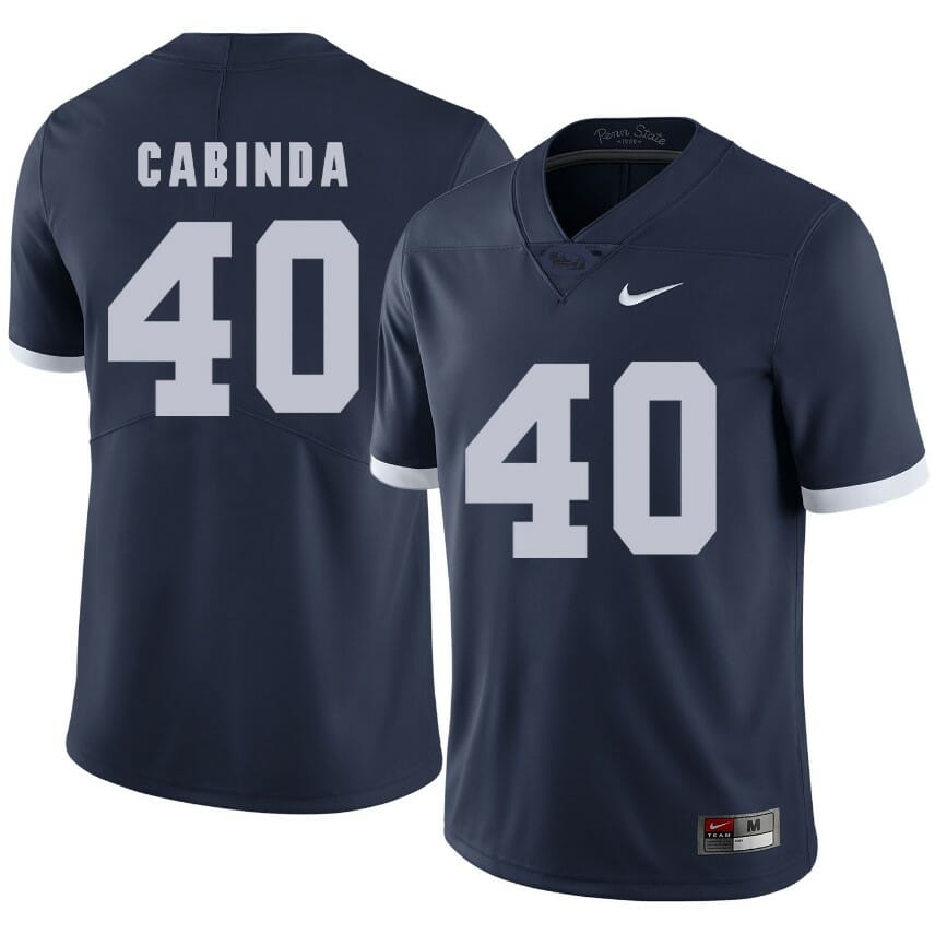 Penn State Nittany Lions Jason Cabinda Jersey #40 Football NCAA Jerseys Dark Blue