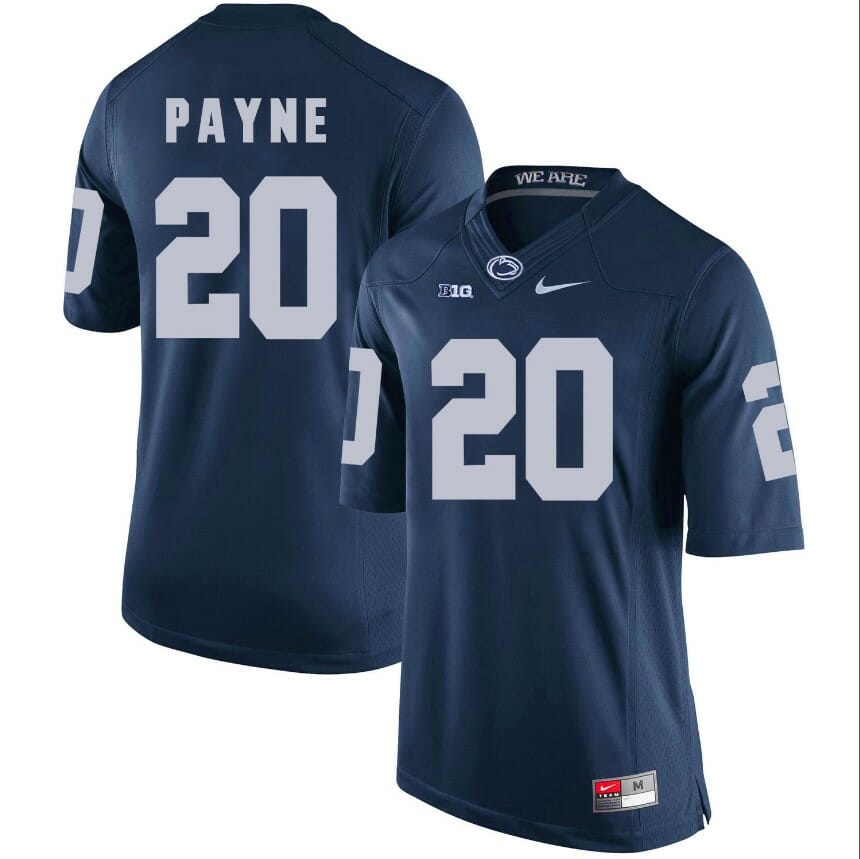 Penn State Nittany Lions Lamont Payne Jersey #20 Football NCAA Jerseys Blue