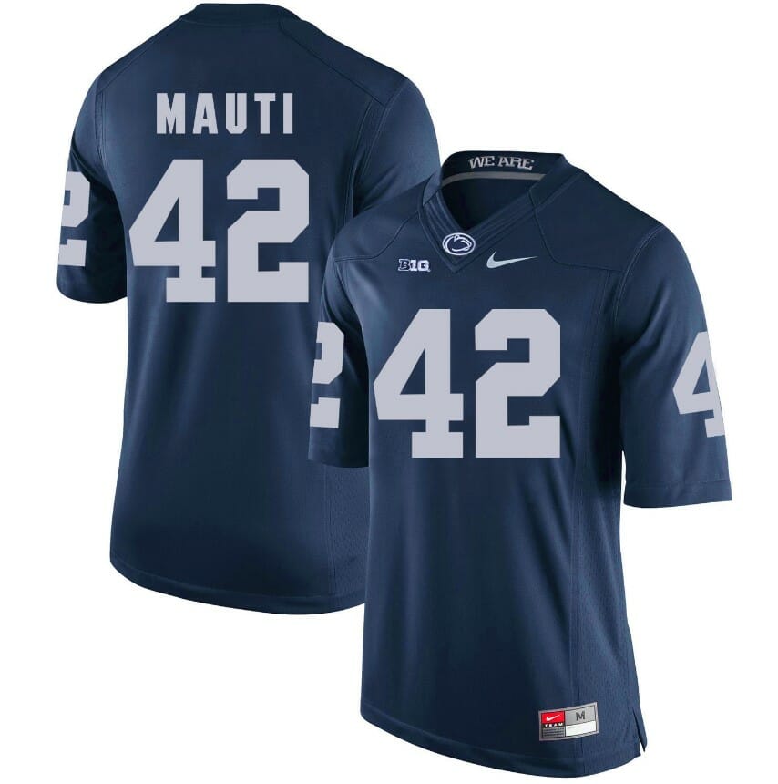 Penn State Nittany Lions Michael Mauti Jersey #42 Football NCAA Jerseys Blue