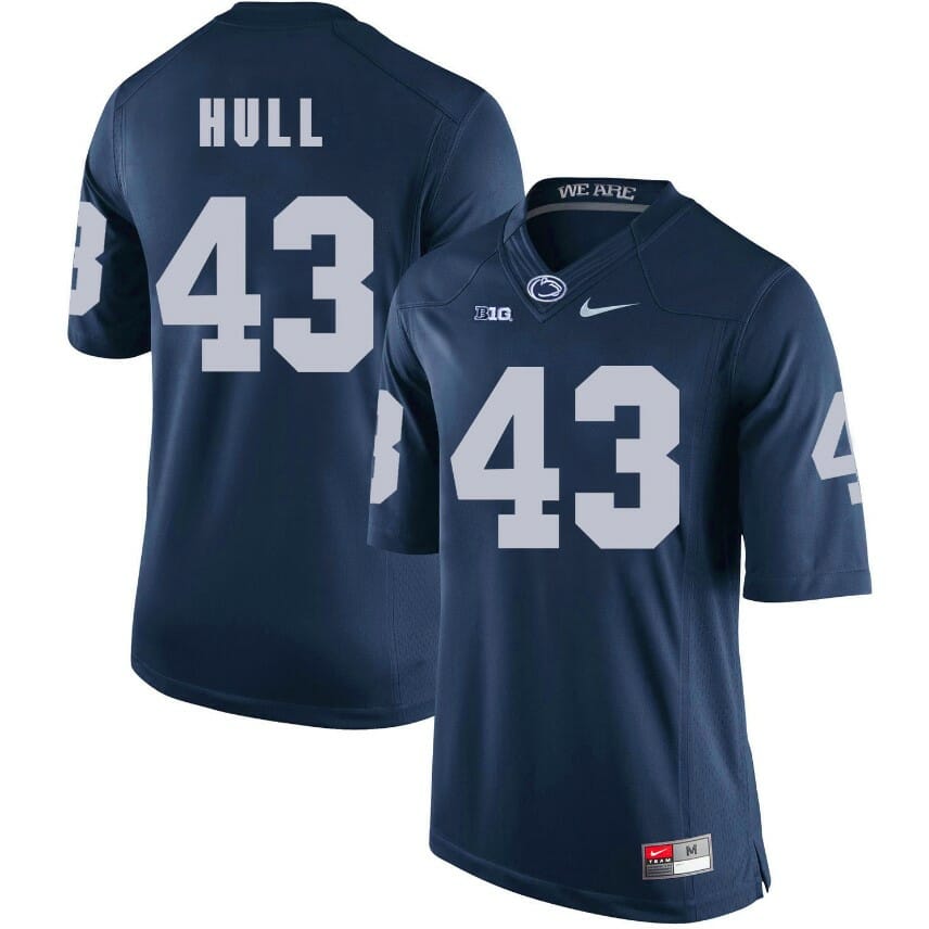 Penn State Nittany Lions Mike Hull Jersey #43 Football NCAA Jerseys Blue