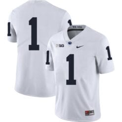 Penn State Nittany Lions NO NAME Jersey #1 Football NCAA Jerseys White