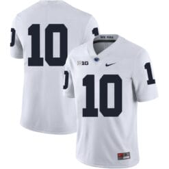 Penn State Nittany Lions NO NAME Jersey #10 Football NCAA Jerseys White