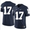 Penn State Nittany Lions NO NAME Jersey #17 Football NCAA Jerseys Dark Blue