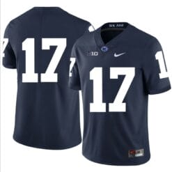 Penn State Nittany Lions NO NAME Jersey #17 Football NCAA Jerseys Dark Blue