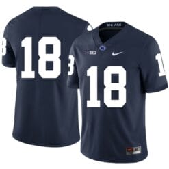 Penn State Nittany Lions NO NAME Jersey #18 Football NCAA Jerseys Dark Blue
