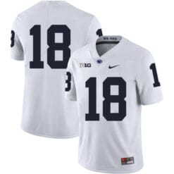 Penn State Nittany Lions NO NAME Jersey #18 Football NCAA Jerseys White