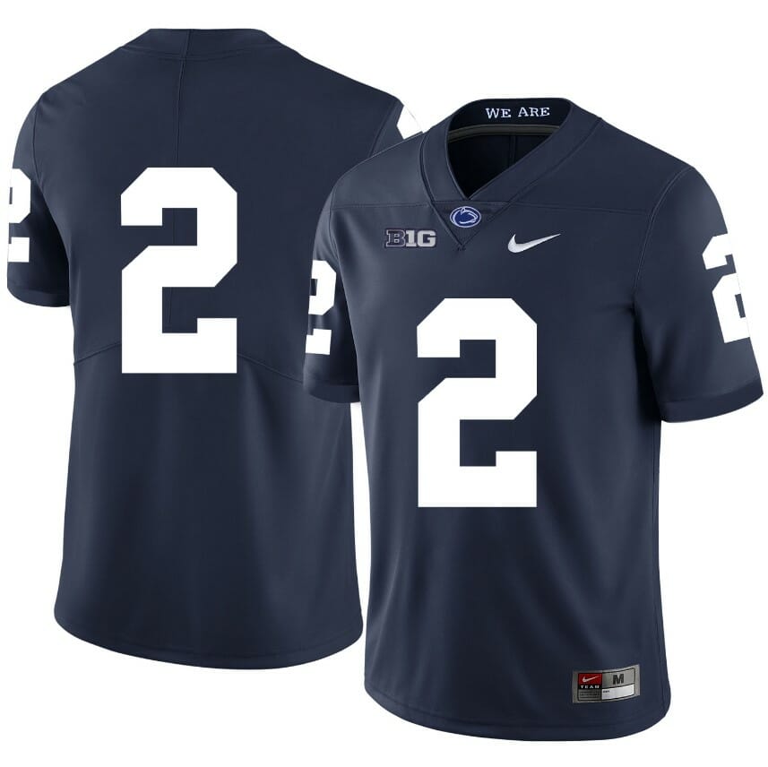 Penn State Nittany Lions NO NAME Jersey #2 Football NCAA Jerseys Dark Blue