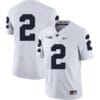 Penn State Nittany Lions NO NAME Jersey #2 Football NCAA Jerseys White
