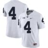 Penn State Nittany Lions NO NAME Jersey #4 Football NCAA Jerseys White