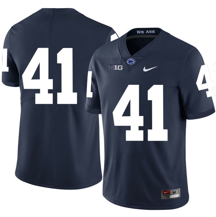 Penn State Nittany Lions NO NAME Jersey #41 Football NCAA Jerseys Dark Blue